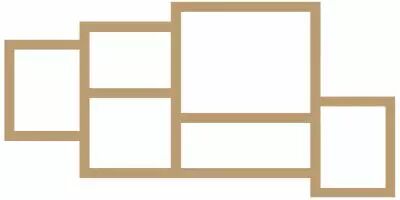 CADRE 30*60 6 CASES SANS MOT