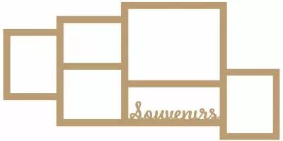 CADRE 30*60 6 CASES SOUVENIRS