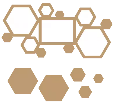CADRE 30*60 HEXAGONES
