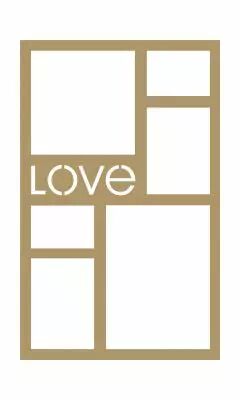 CADRE 40*25 VERT LOVE
