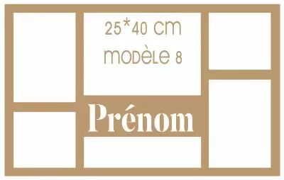 CADRE PERSONNALISE 25*40 MODELE 8