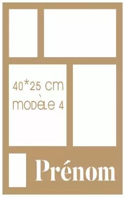 CADRE PERSONNALISE 40*25 MODELE 4
