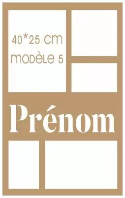 CADRE PERSONNALISE 40*25 MODELE 5