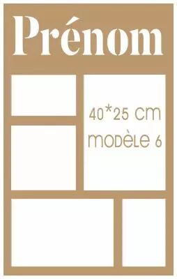 CADRE PERSONNALISE 40*25 MODELE 6