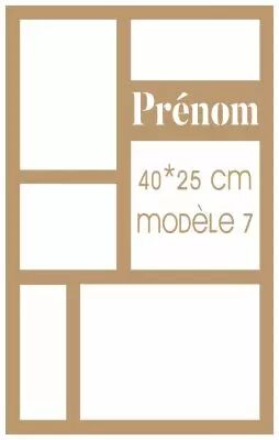 CADRE PERSONNALISE 40*25 MODELE 7