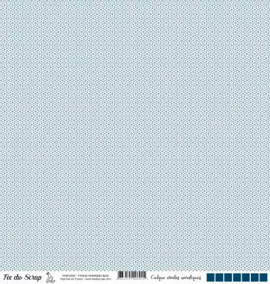 Calque �toiles nordiques - Bleu