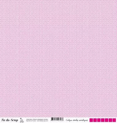 Calque �toiles nordiques - Fuchsia