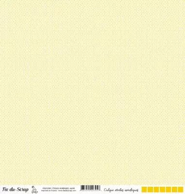 Calque �toiles nordiques - Jaune