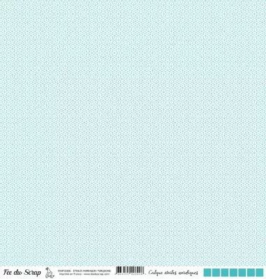 Calque �toiles nordiques - Turquoise