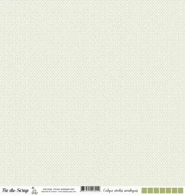 Calque �toiles nordiques - Vert