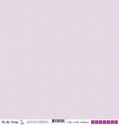 Calque �toiles nordiques - Violet