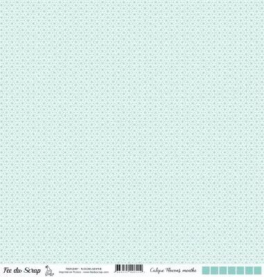 Calque flocons - Menthe