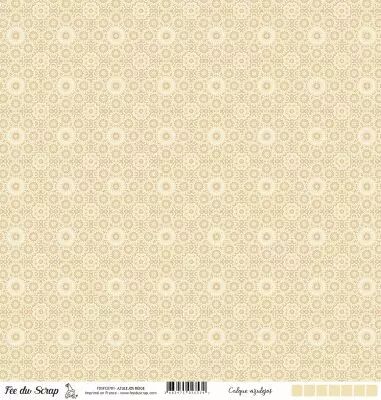 Calque motif azulejos -  Beige