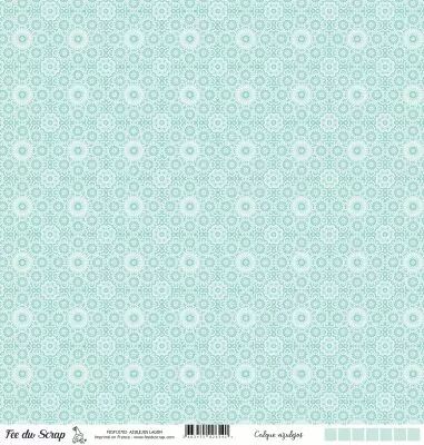 Calque motif azulejos - Turquoise