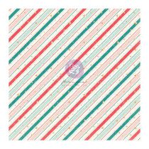 Candy Cane Lane Single-Sided Acetate 12\ X12\  W/Foil Details