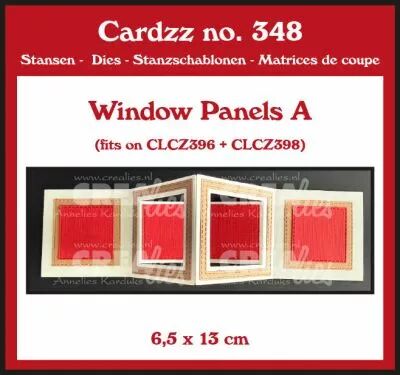 Cardzz dies no. 348, Window panels A (fits CLCZ396 and CLCZ398)