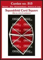 Cardzz matrice n&deg; 313, carte carr&eacute;e pli&eacute;e en carr&eacute; de 7 cm