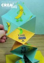 Cardzz matrice n&deg; 313, carte carr&eacute;e pli&eacute;e en carr&eacute; de 7 cm