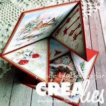 Cardzz matrice n&deg; 316, carte carr&eacute;e pli&eacute;e en accord&eacute;on 12 cm