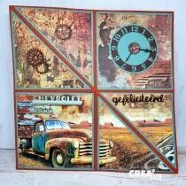 Cardzz matrice n&deg; 316, carte carr&eacute;e pli&eacute;e en accord&eacute;on 12 cm