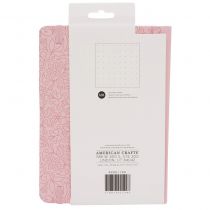 Carnet Point Planner Perfect Bound Planner 6\ X8\  Pink floral- Dot Grid - 120 Sheets