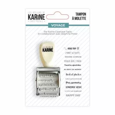 Carte Postale - Tampon � molette - Voyage - Carte Postale - Les Ateliers de Karine