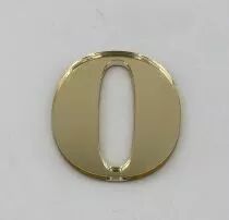 CHIFFRE EN PLEXI 0, COULEUR AU CHOIX