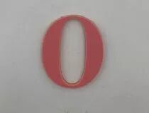 CHIFFRE EN PLEXI 0, COULEUR AU CHOIX