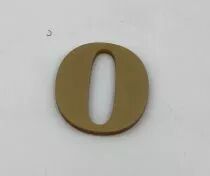CHIFFRE EN PLEXI 0, COULEUR AU CHOIX