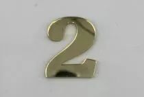 CHIFFRE EN PLEXI 2, COULEUR AU CHOIX