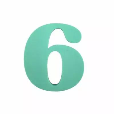 CHIFFRE EN PLEXI 6 COULEUR AU CHOIX
