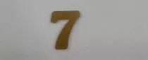 CHIFFRE EN PLEXI 7, COULEUR AU CHOIX