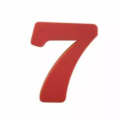 CHIFFRE EN PLEXI 7 COULEUR AU CHOIX