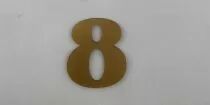 CHIFFRE EN PLEXI 8, COULEUR AU CHOIX