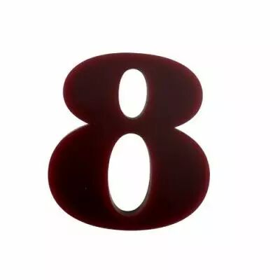 CHIFFRE EN PLEXI 8 COULEUR AU CHOIX