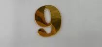 CHIFFRE EN PLEXI 9, COULEUR AU CHOIX
