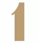 CHIFFRE MDF 3 MM 1