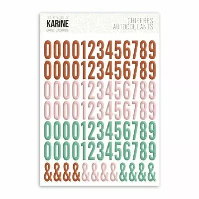 Chiffres assortis � la collection Carnet enchant�