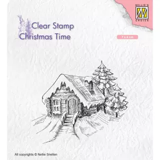 Clear Stamps Cosily Snowy Cottage