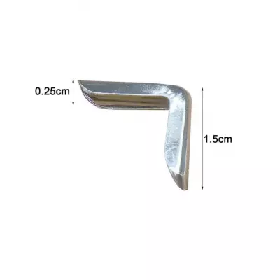 COIN EN METAL 1,5*1,5 CM ARGENT
