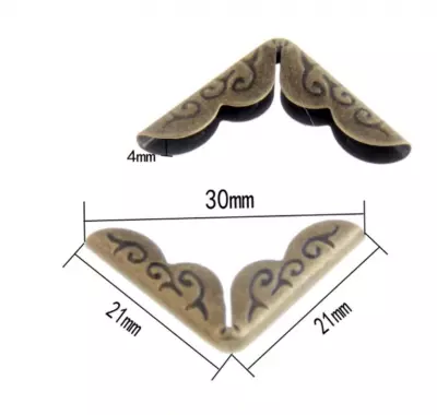COIN M�TAL FIN BRONZE 20 X 20 MM