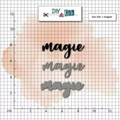 COMBO DIES ET TAMPON TRANSPARENT - Magie