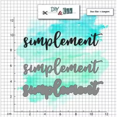COMBO DIES ET TAMPON TRANSPARENT - Simplement