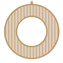 COURONNE A DECORER MDF 3 MM N�12 SUCRE D ORGE