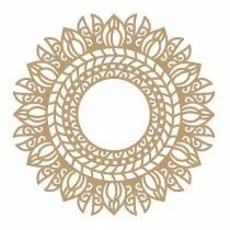 COURONNE A DECORER MDF 3 MM N&deg;16 MANDALA
