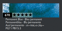 Crayon de couleur aquarelle Museum - bleu permanent