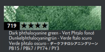 Crayon de couleur aquarelle Museum - vert phtalocyanine foncé