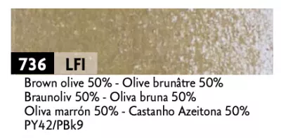 CRAYON DE COULEUR PROF LUMINANCE CRAY. OLIVE BRUNATRE 50%