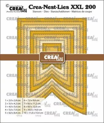 Crea-Nest-Lies XXL dies no. 200, Banner C with stitchline
