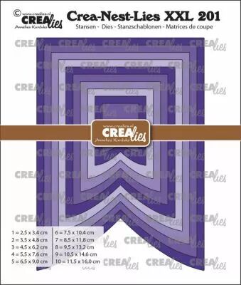 Crea-Nest-Lies XXL dies no. 201, Banner C smooth